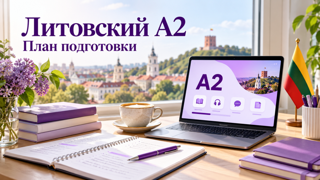 Экзамен по литовскому языку A2 для ПМЖ: план подготовки